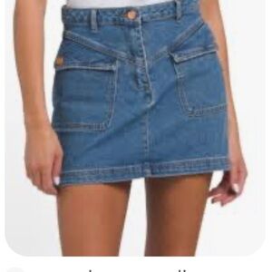 House of Harlow 1960 Blue Denim Mini Skirt